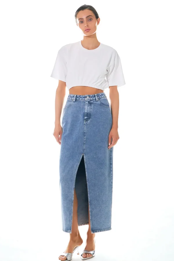 GREY LAB Tops*- Cropped T-Shirt WHITE