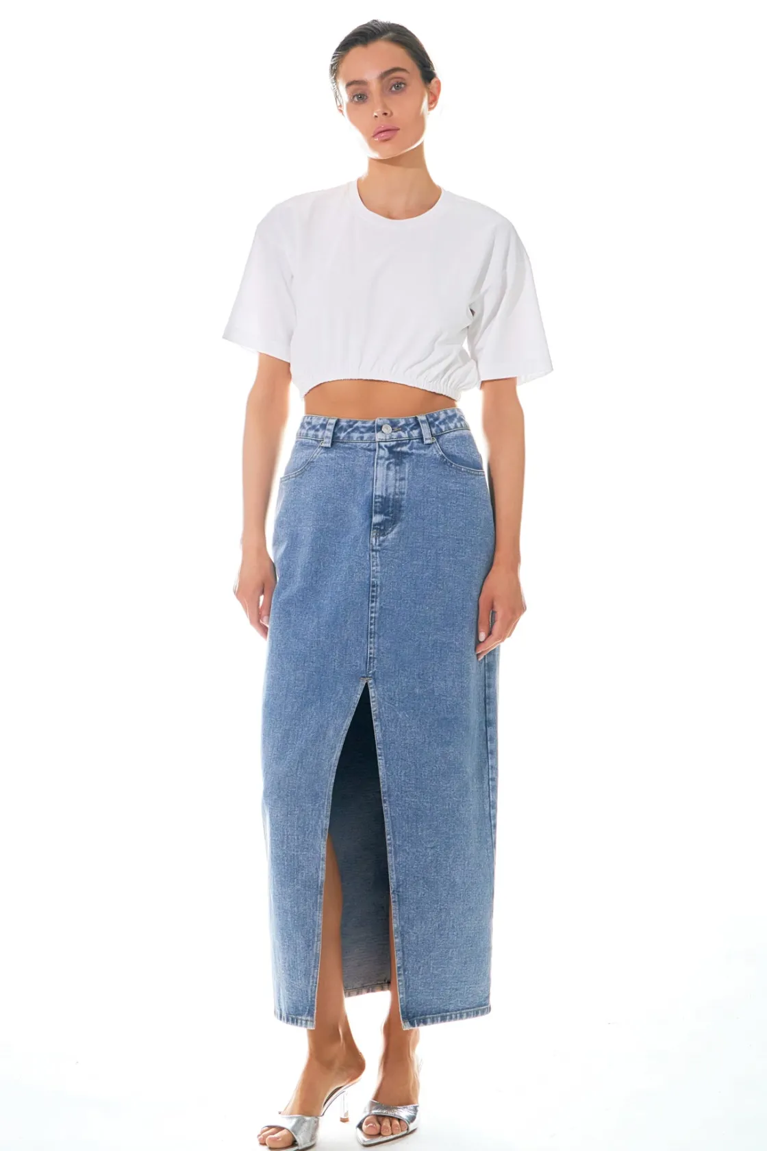 grey_lab__cropped_tshirt_0.webp GREY LAB Tops*- Cropped T-Shirt WHITE