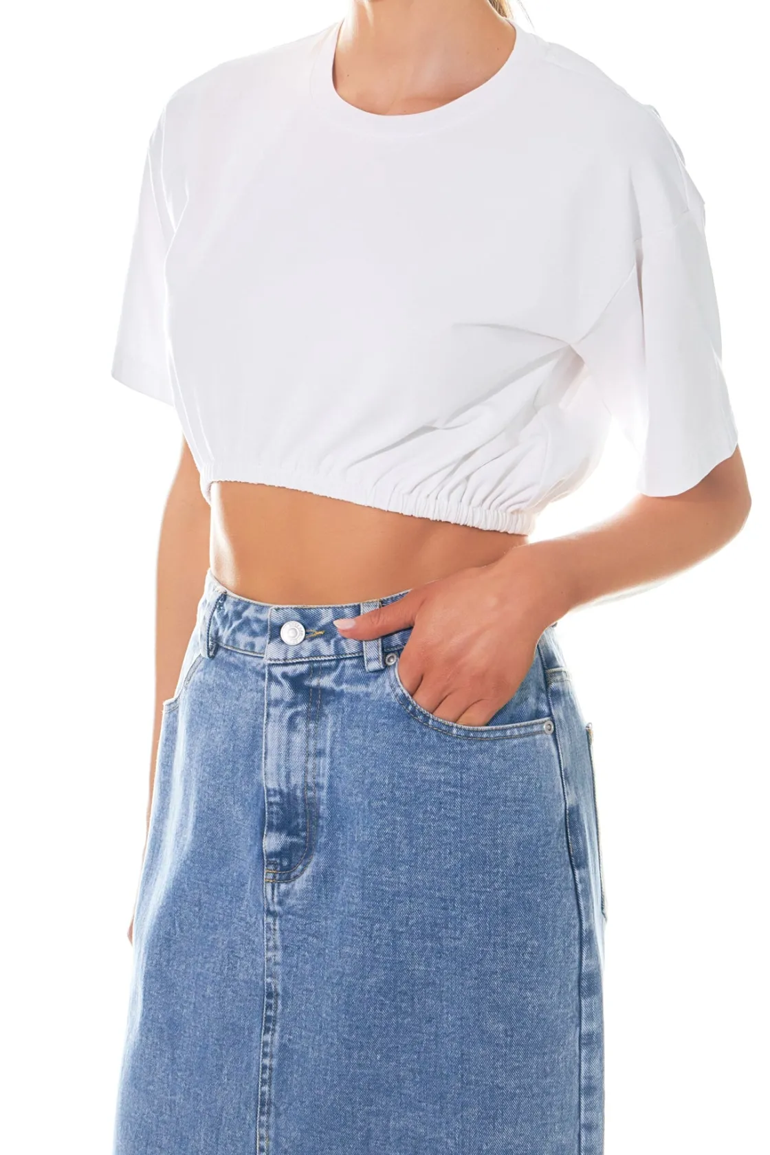 grey_lab__cropped_tshirt_1.webp GREY LAB Tops*- Cropped T-Shirt WHITE