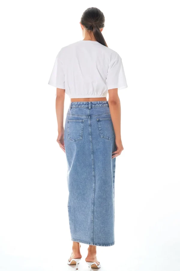 GREY LAB Tops*- Cropped T-Shirt WHITE