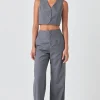 GREY LAB Matching Sets | Tops*- Cropped Vest HEATHERGREY