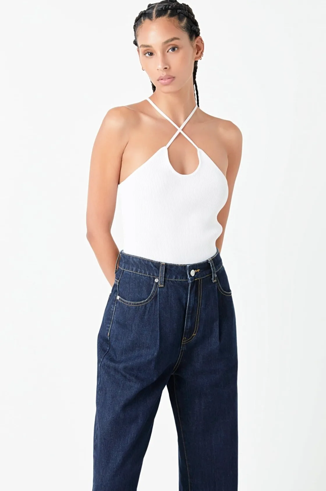 grey_lab__crossover_skinn_11.webp GREY LAB Sweaters & Knits | Tops*- Crossover Skinny Rib Knit Top
