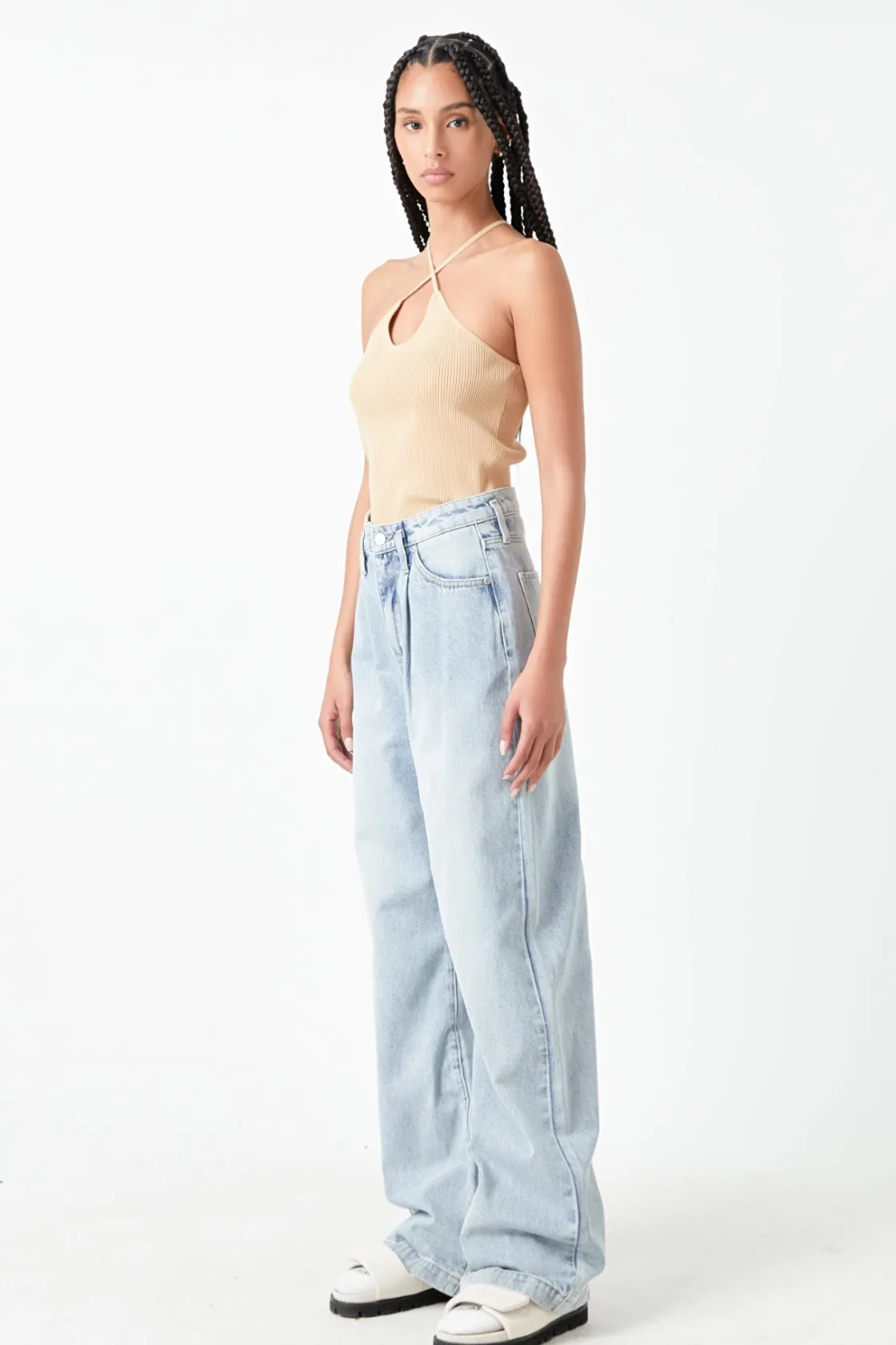 grey_lab__crossover_skinn_3.webp GREY LAB Sweaters & Knits | Tops*- Crossover Skinny Rib Knit Top