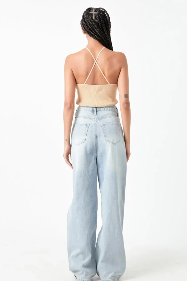 GREY LAB Sweaters & Knits | Tops*- Crossover Skinny Rib Knit Top