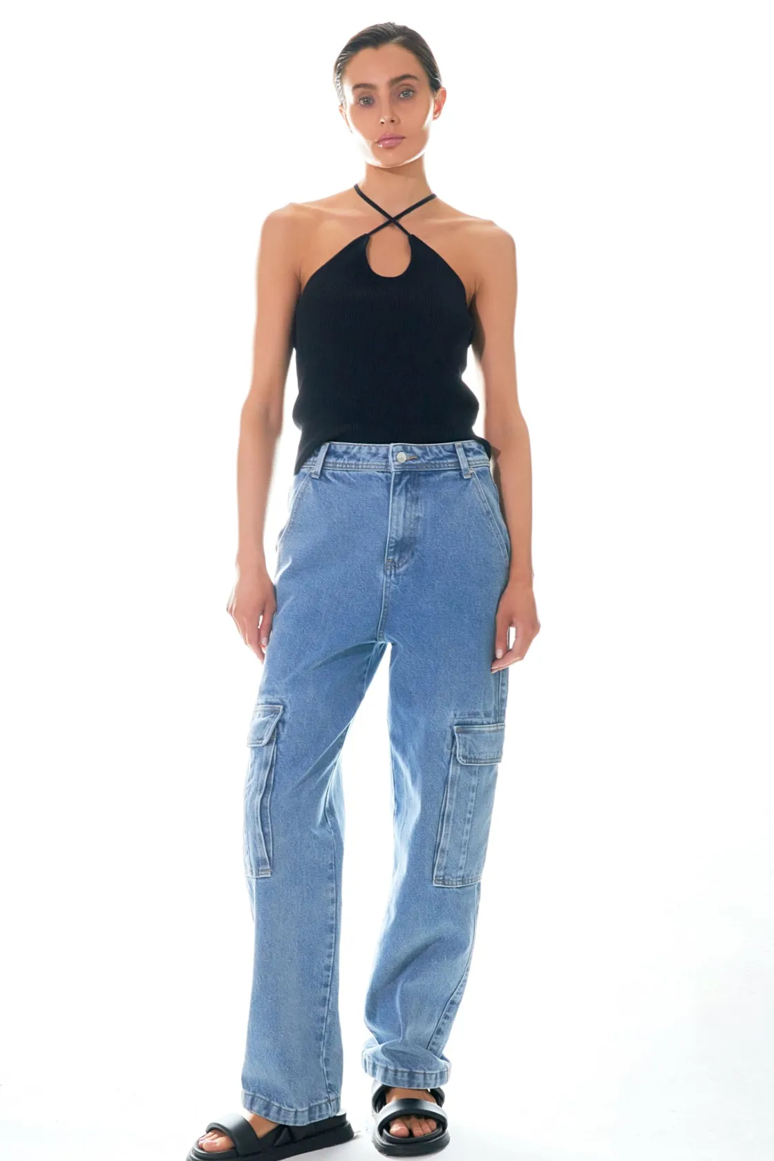 grey_lab__crossover_skinn_8.webp GREY LAB Sweaters & Knits | Tops*- Crossover Skinny Rib Knit Top