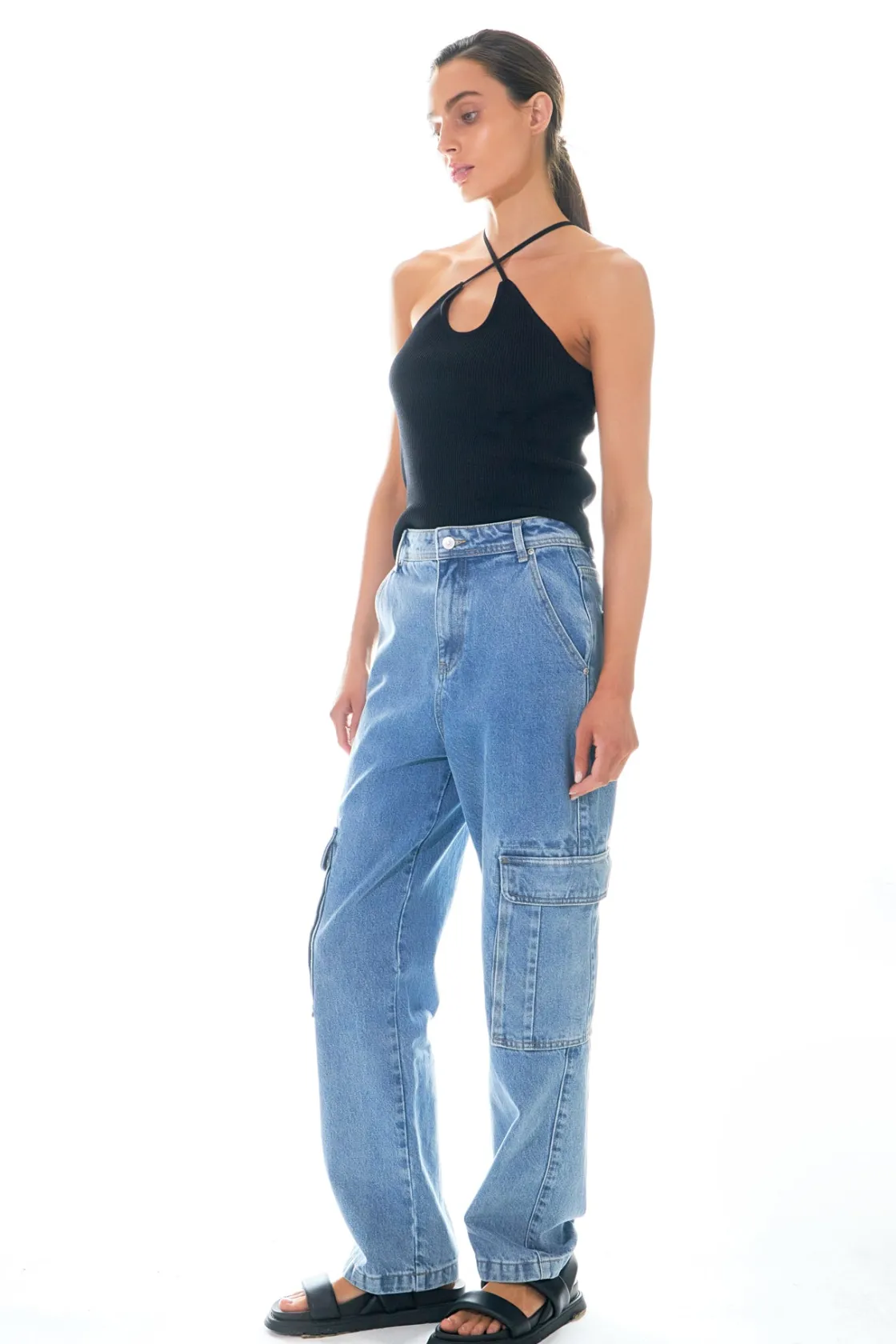 grey_lab__crossover_skinn_9.webp GREY LAB Sweaters & Knits | Tops*- Crossover Skinny Rib Knit Top