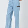 GREY LAB Denim | Tops*- Cut Out Detail Jean DENIM