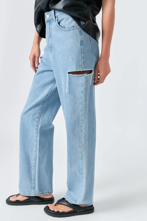 GREY LAB Denim | Tops*- Cut Out Detail Jean DENIM