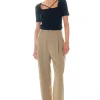 GREY LAB Sweaters & Knits*- Cut-out Detail Short Sleeve Knit Top