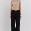 GREY LAB Tops*- Cut-Out Tank Top KHAKI