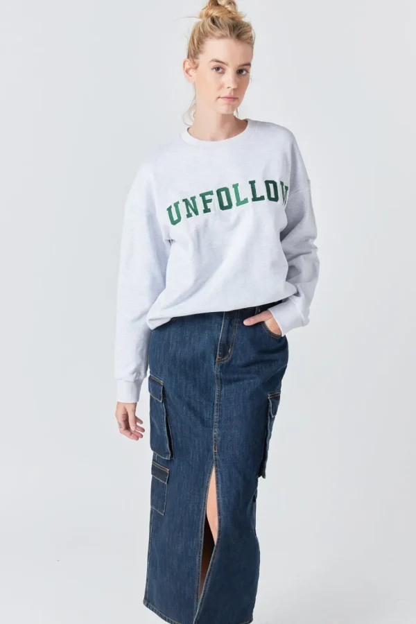 GREY LAB Denim | Skirts*- Denim Cargo Maxi Skirt BLUE