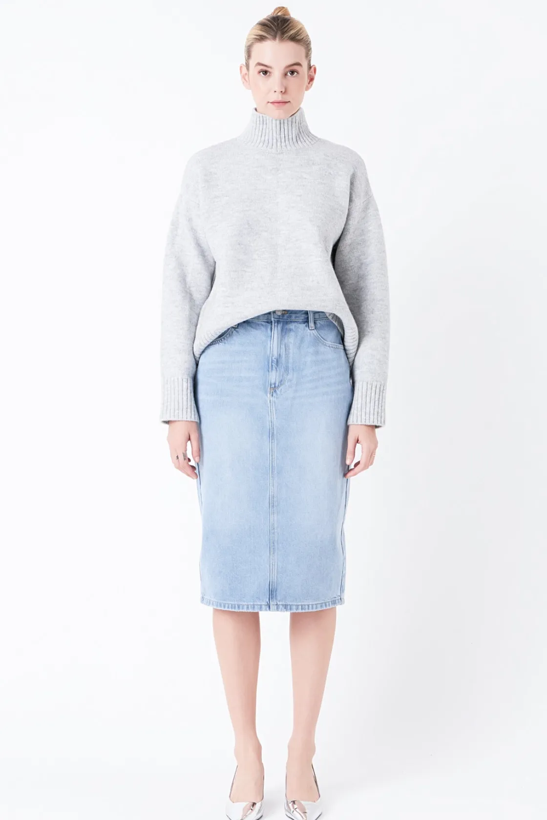 grey_lab__denim_midi_skir_0.webp GREY LAB Denim | Skirts*- Denim Midi Skirt BLUE