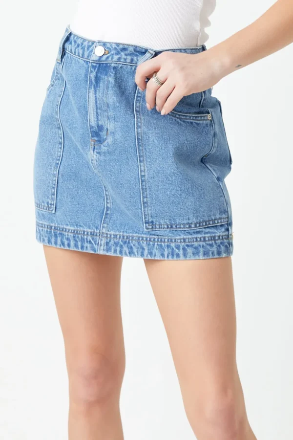 GREY LAB Denim | Skirts*- Mini Skirt DENIM