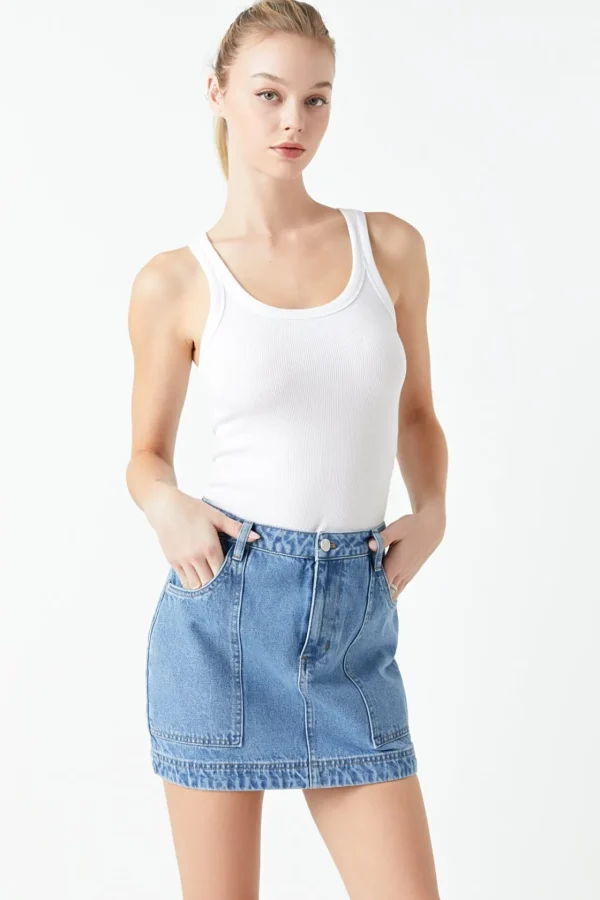 GREY LAB Denim | Skirts*- Mini Skirt DENIM