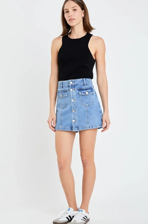 GREY LAB Denim | Tops*- Skort DENIM