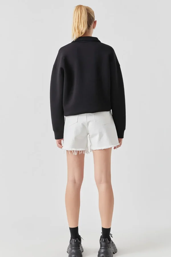 GREY LAB Denim | Shorts & Skorts*- Destroyed Hem Denim Shorts
