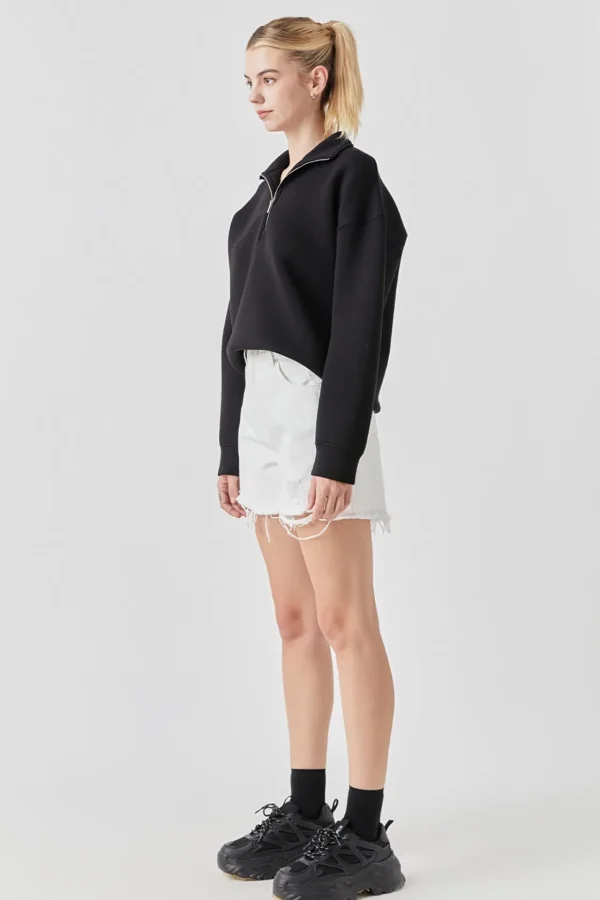 GREY LAB Denim | Shorts & Skorts*- Destroyed Hem Denim Shorts