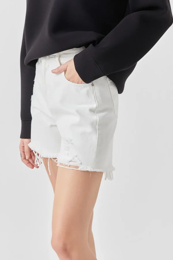 GREY LAB Denim | Shorts & Skorts*- Destroyed Hem Denim Shorts