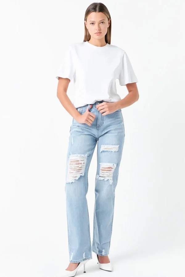 GREY LAB Denim | Tops*- Destroyed Jeans
