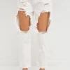 GREY LAB Denim | Tops*- Distressed Jeans WHITE
