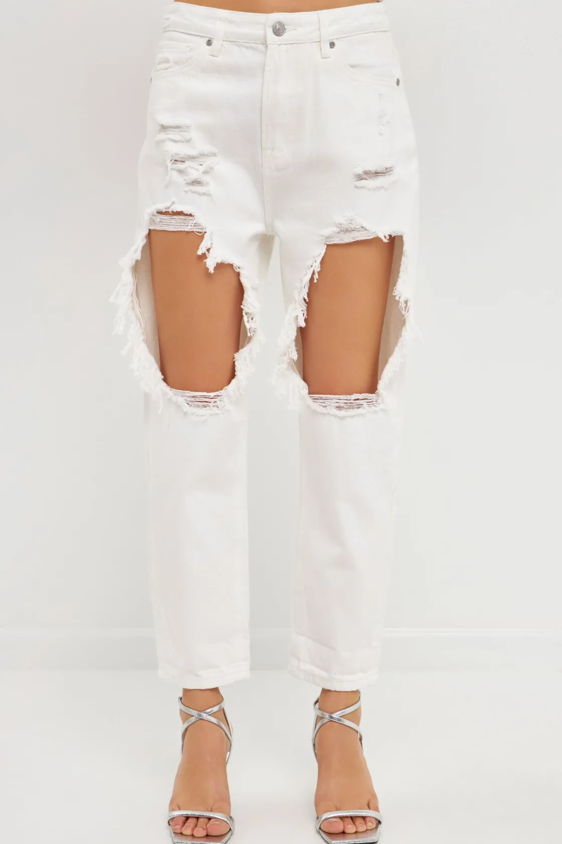 grey_lab__distressed_jean_0.webp GREY LAB Denim | Tops*- Distressed Jeans WHITE