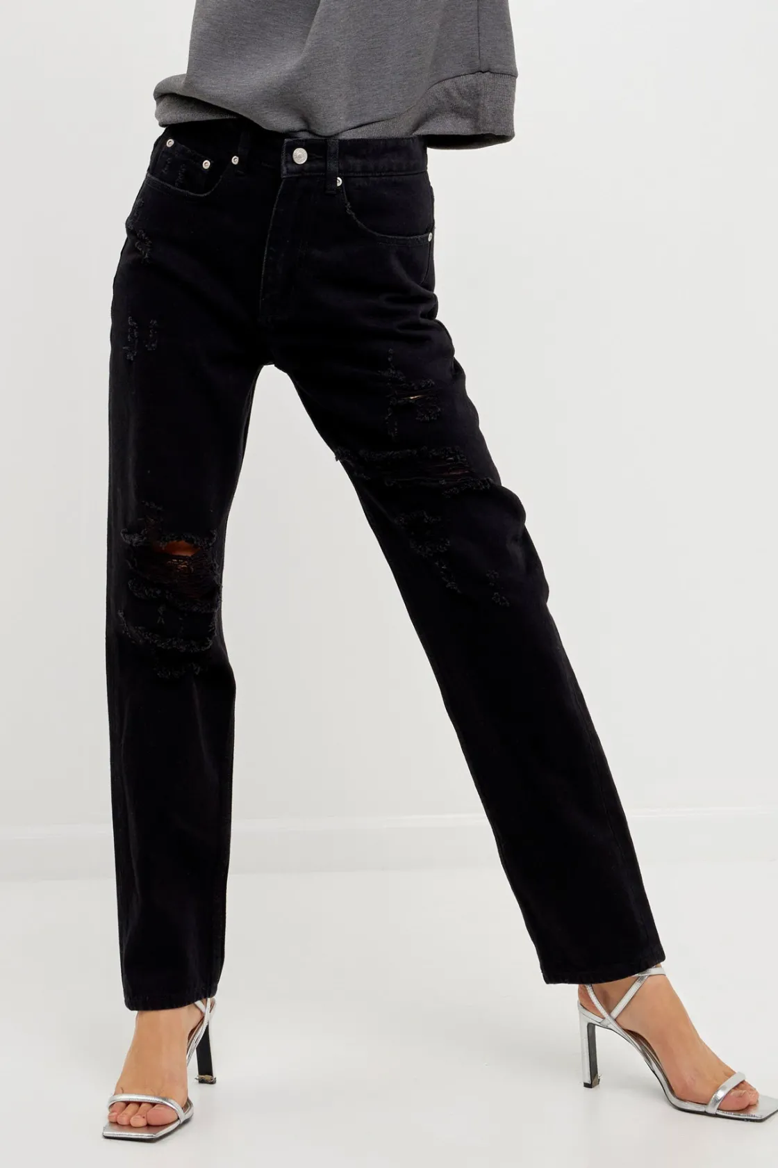 grey_lab__distressed_stra_2.webp GREY LAB Denim | Tops*- Distressed Straight Leg Jeans