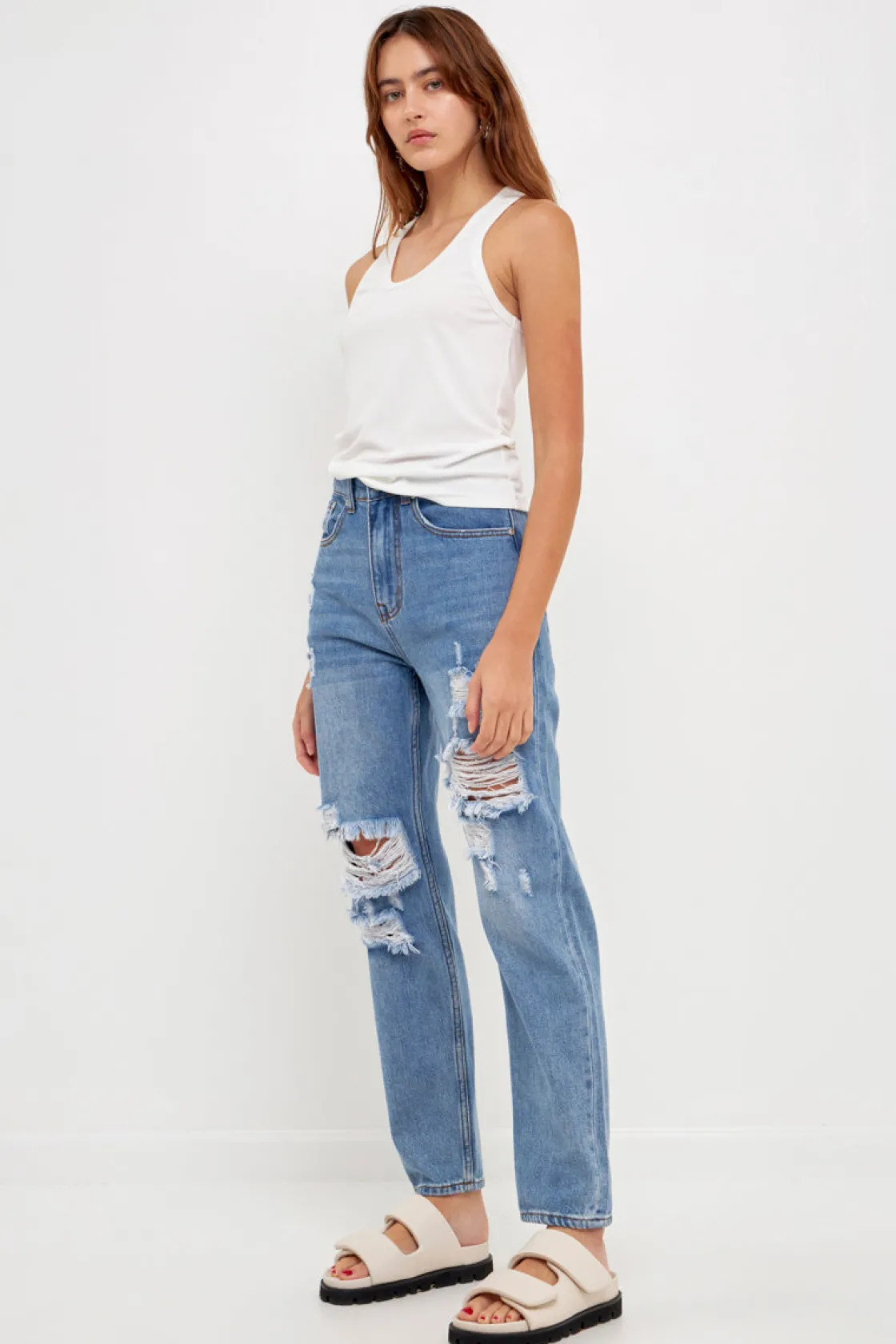 grey_lab__distressed_stra_6.webp GREY LAB Denim | Tops*- Distressed Straight Leg Jeans