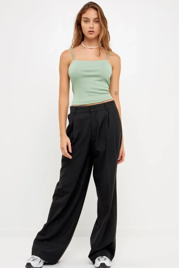 GREY LAB Tops*- Double Strap Cami Top SAGE