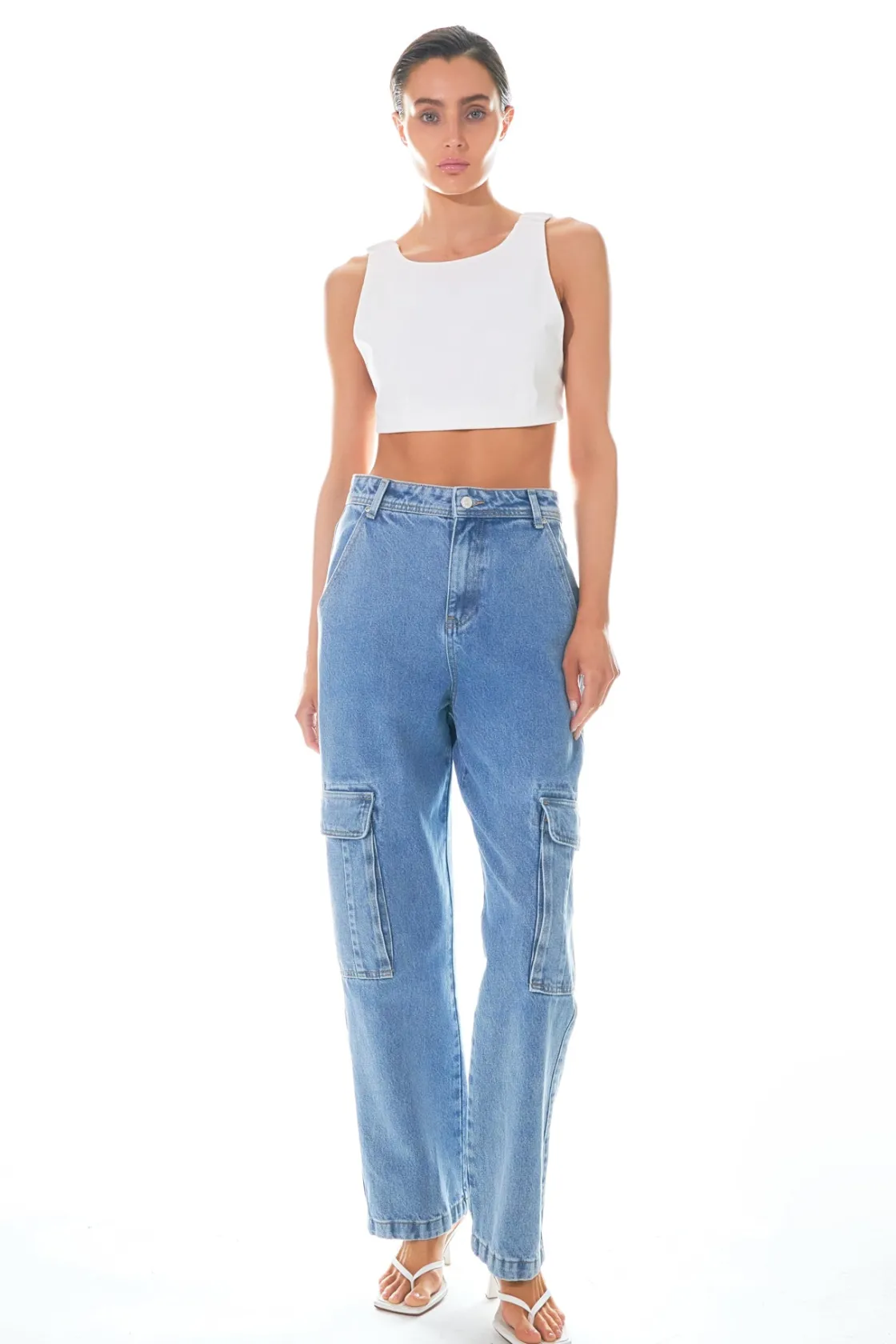 grey_lab__elastic_band_op_0.webp GREY LAB Tops*- Elastic Band Open Back Crop Top