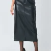 GREY LAB Skirts | Tops*- Faux Leather Maxi Skirt BLACK