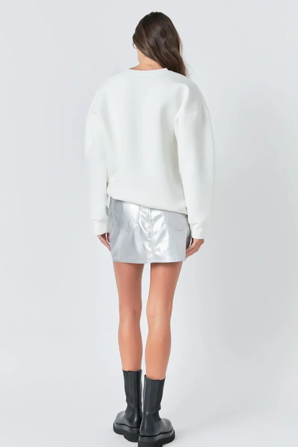 GREY LAB Skirts | Tops*- Faux Leather Mini Skirt