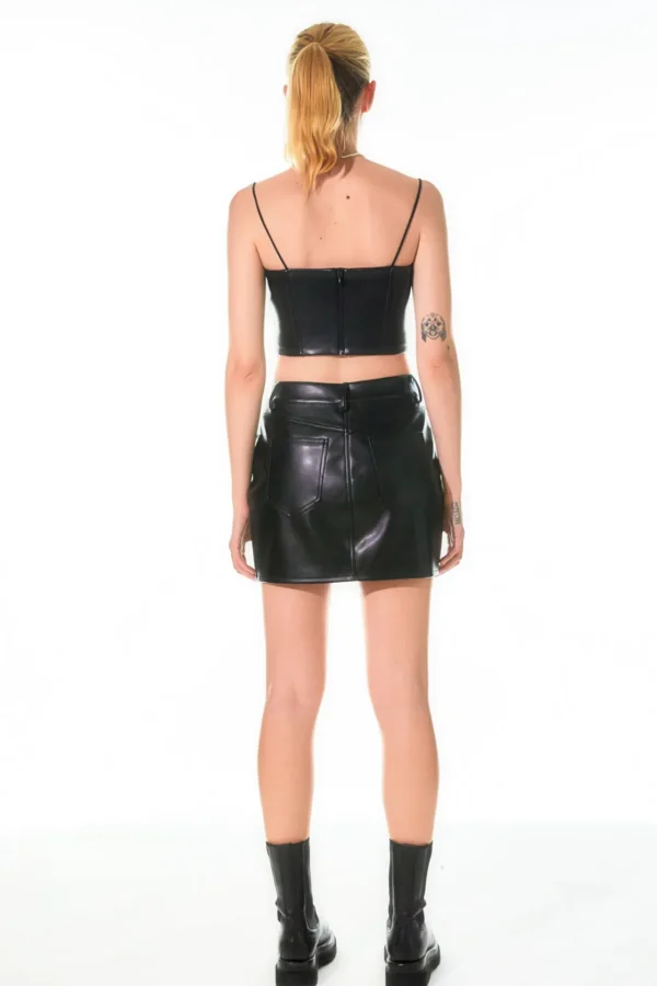 GREY LAB Skirts | Tops*- Faux Leather Mini Skirt