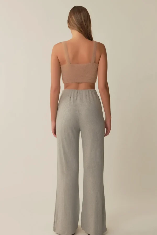 GREY LAB Loungewear | Sweaters & Knits*- Feather Plush Bralette Top BEIGE