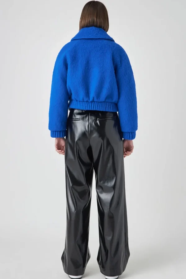 GREY LAB Jackets & Coats | Tops*- Felt Solid Bomber BLUE