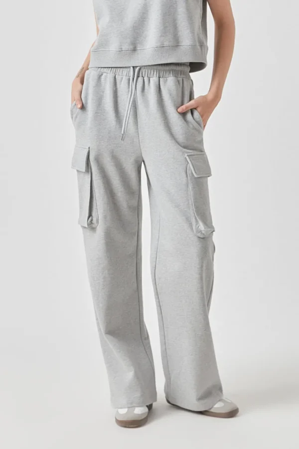 GREY LAB Pants | Tops*- Flap Pocket Wide Sweatpants