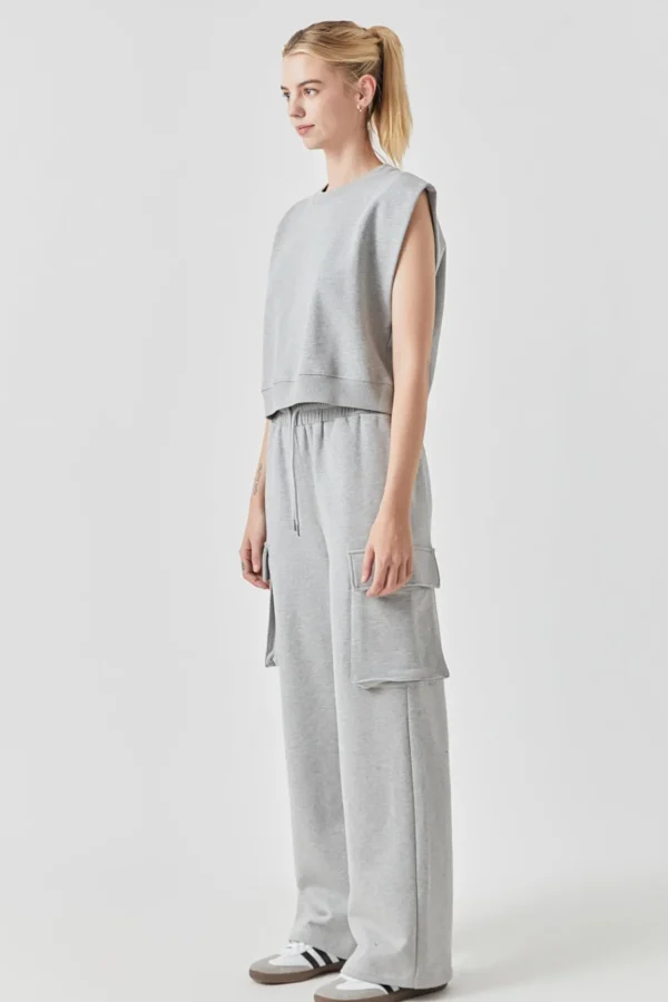 GREY LAB Pants | Tops*- Flap Pocket Wide Sweatpants