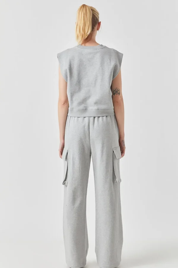 GREY LAB Pants | Tops*- Flap Pocket Wide Sweatpants