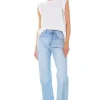 GREY LAB Tops*- Folded Sleeve Top WHITE
