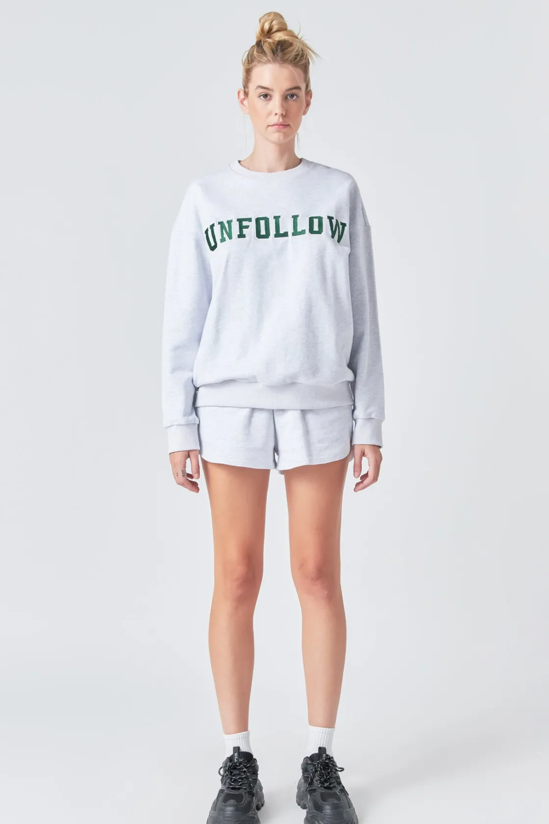 grey_lab__french_terry_sh_0.webp GREY LAB Shorts & Skorts | Tops*- French Terry Shorts HEATHERGREY