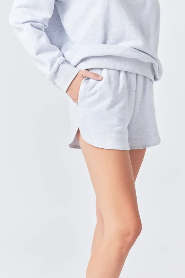 GREY LAB Shorts & Skorts | Tops*- French Terry Shorts HEATHERGREY