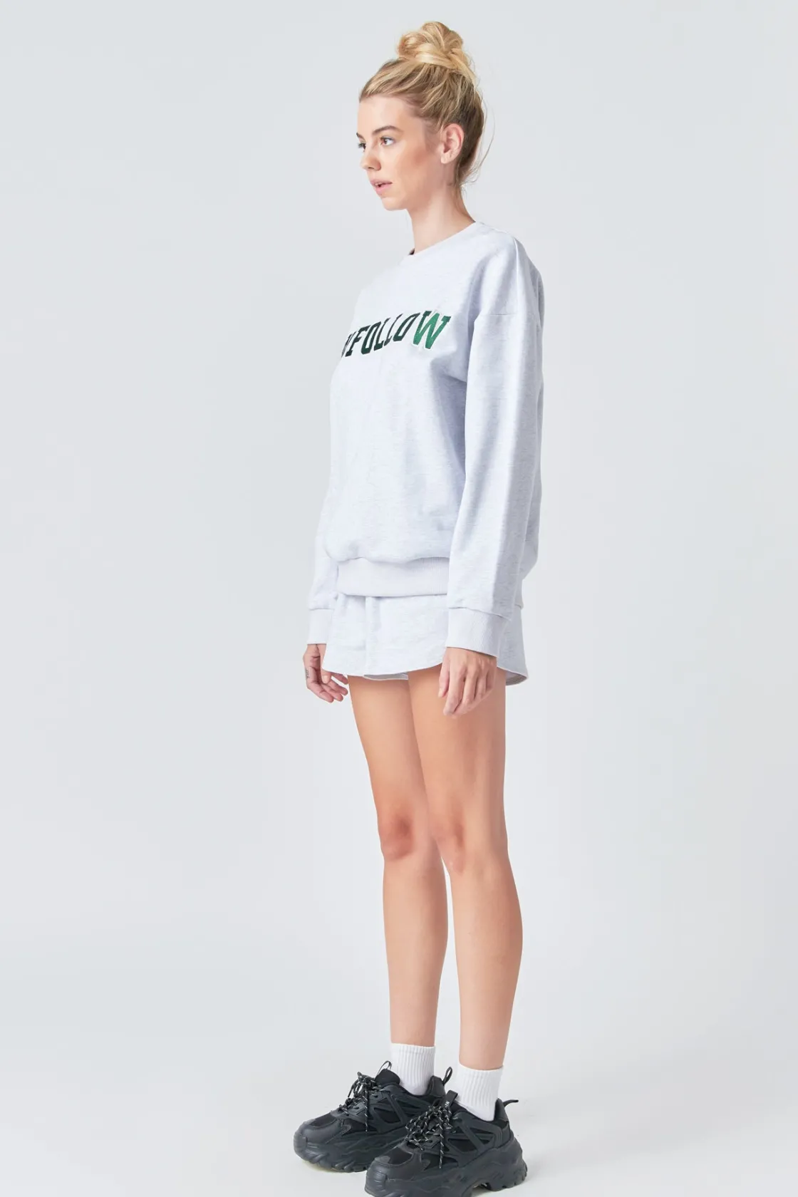 grey_lab__french_terry_sh_2.webp GREY LAB Shorts & Skorts | Tops*- French Terry Shorts HEATHERGREY
