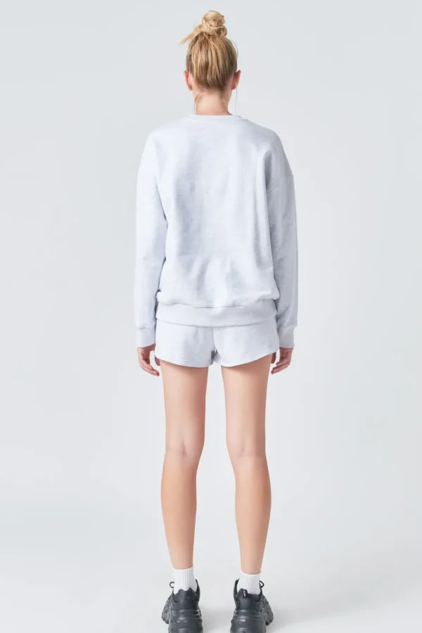 GREY LAB Shorts & Skorts | Tops*- French Terry Shorts HEATHERGREY
