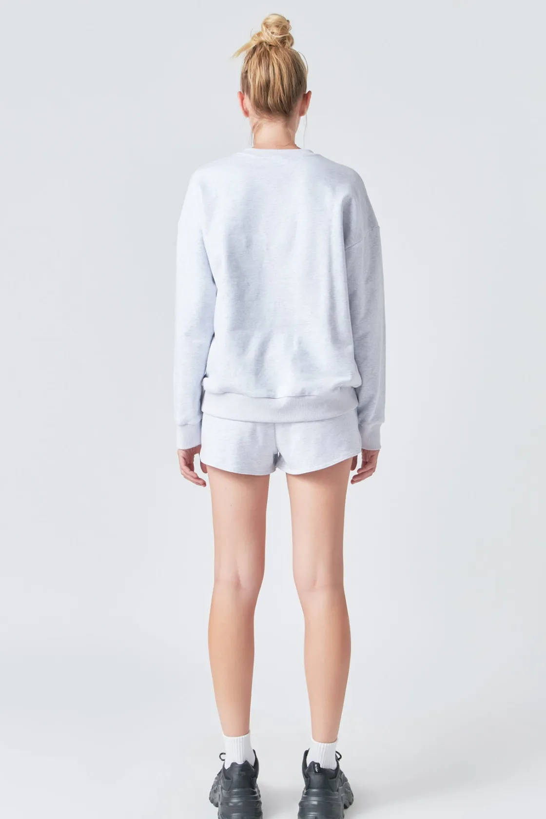 grey_lab__french_terry_sh_4.webp GREY LAB Shorts & Skorts | Tops*- French Terry Shorts HEATHERGREY