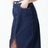 GREY LAB Matching Sets | Skirts*- Front Slit Denim Maxi Skirt