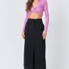 GREY LAB Sweaters & Knits | Tops*- Front Twist Cropped Long Sleeve