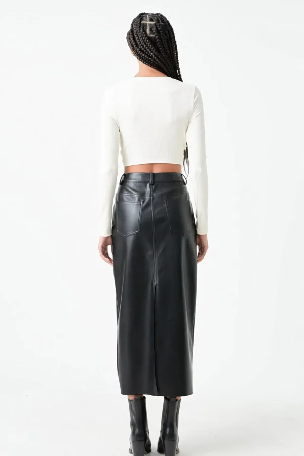 GREY LAB Sweaters & Knits | Tops*- Front Twist Cropped Long Sleeve