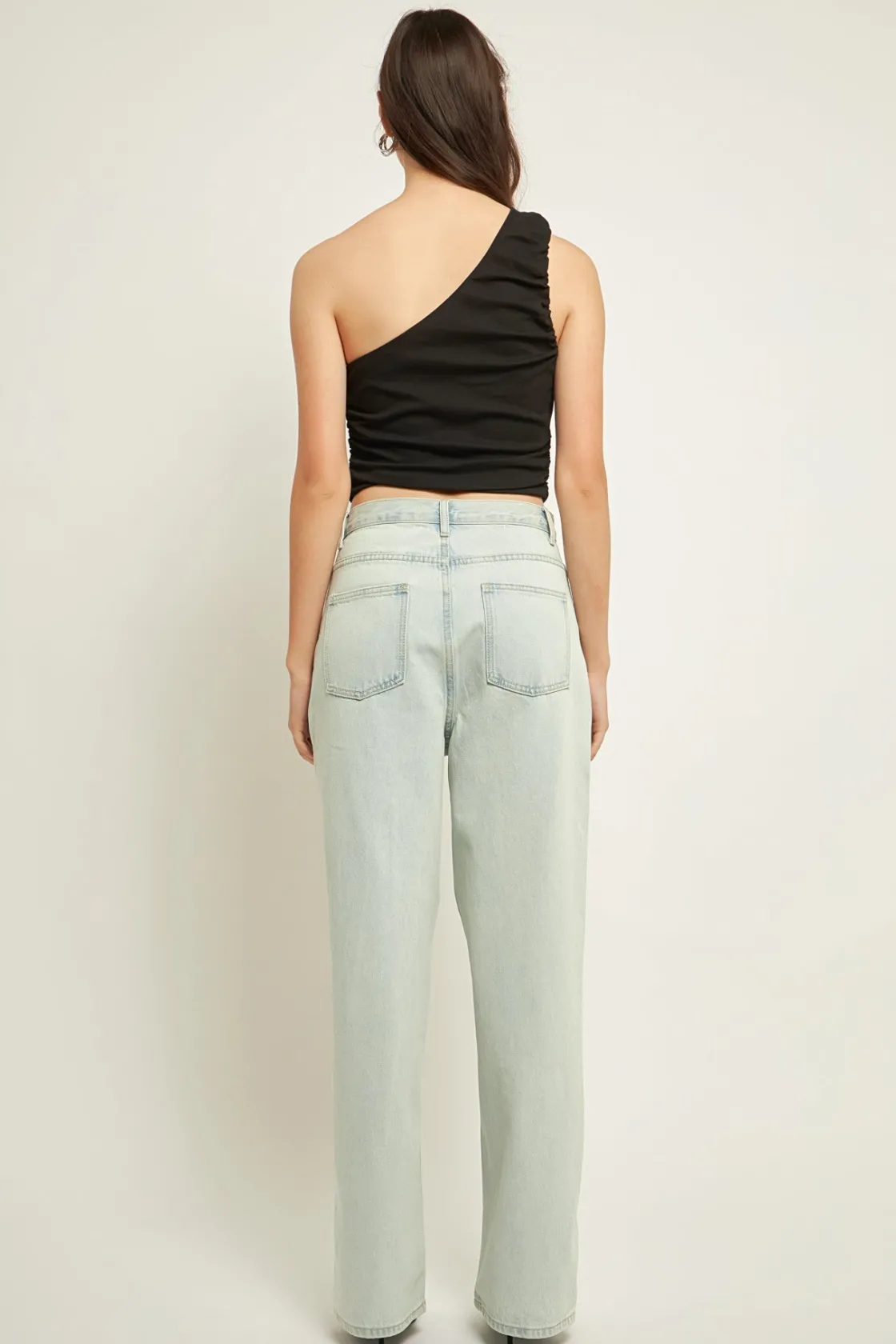 grey_lab__high_waist_dest_3.webp GREY LAB Denim | Tops*- High Waist Destroyed Jeans DENIM