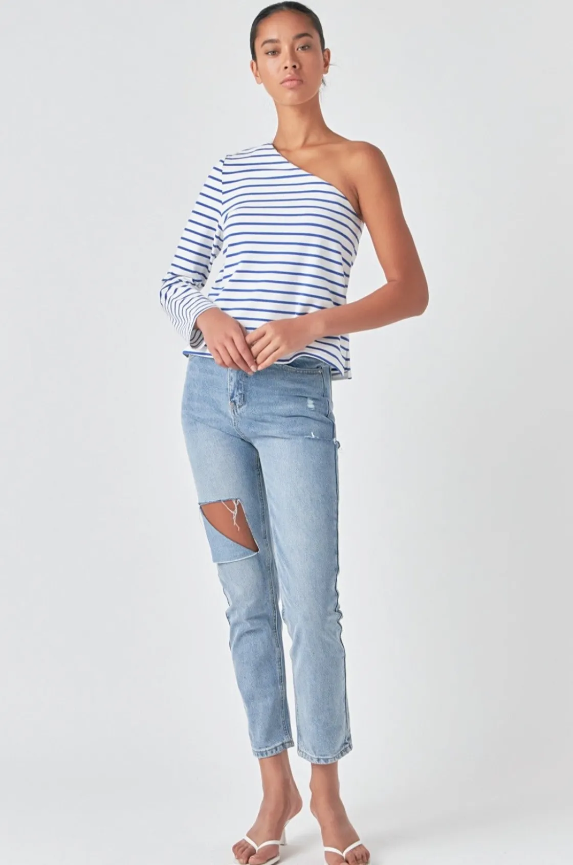 grey_lab__high_waist_ripp_5.webp GREY LAB Denim | Tops*- High Waist Ripped Jeans