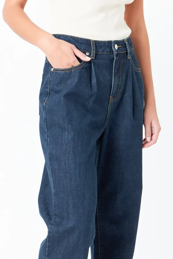 GREY LAB Denim | Matching Sets*- High Waisted Wide Leg Pants NAVY