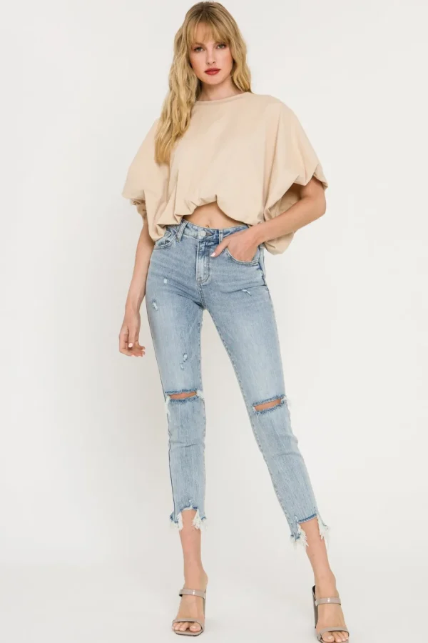 GREY LAB Tops*- High-Low Cropped T-Shirt